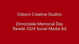 Dimondale Memorial Day Parade 2024 Social Media Ad [upl. by Trembly614]