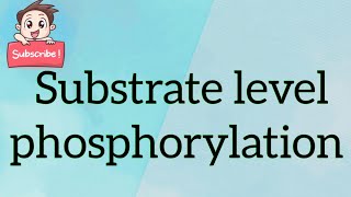 Substrate level phosphorylation [upl. by Akamahs314]