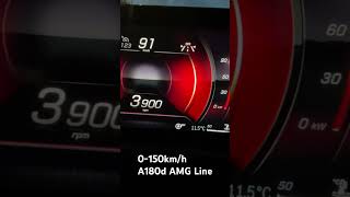 MercedesBenz A180d  Acceleration QUICK [upl. by Tihor916]