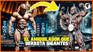 El ANIQUILADOR de GIGANTES que con 157 metros ECLIPSA rivales en el MR OLYMPIA [upl. by Sessler]