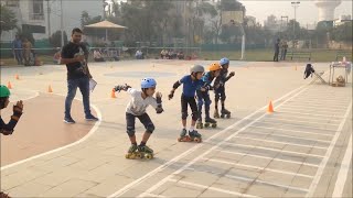 Quad Roller Skating Competition Under 7 Years at Ryders Gurgaon Haryana November 2017 Ambar Vashisth [upl. by Ailasor158]