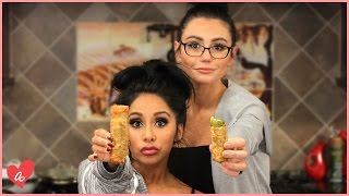 Snooki amp JWOWW Make Fried Pickle Poppers  MomsWithAttitude Moment [upl. by Eylhsa]