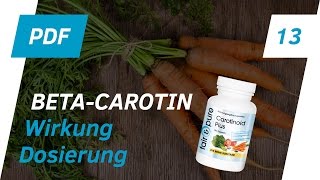 Gesundheit und Schutz unserer Zellen  BETACAROTIN [upl. by Nayhr]