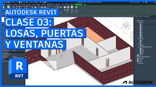 Introducción a Autodesk Revit 2025 03  Modelar suelos puertas y ventanas  CURSO DESDE CERO [upl. by Thompson]