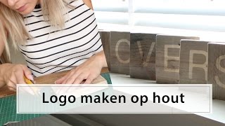 Logo maken op hout DIY  Furnlovers [upl. by Nosae]