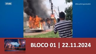 Bloco 01  Brasil Urgente  22112024 [upl. by Tower406]