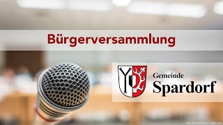 Bürgerversammlung 2024 [upl. by Atillertse102]