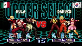 KOF 2002  KULA desafía a Maestro de Corea Top Match [upl. by Aniratac]