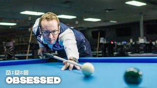 How This Guy Builds Mesmerizing Pool Trick Shots  Obsessed  WIRED [upl. by Novehc530]