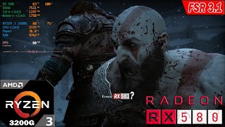 RX 580  God of War Ragnarok Gameplay  FSR 31  Frame Generation ON  1080P  NATIVE [upl. by Ahsanat]