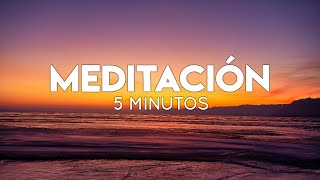 Meditación guiada 5 MINUTOS ✨ MINDFULNESS 👐 [upl. by Ardnued]