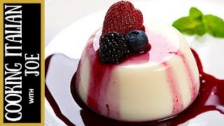 Panna Cotta  Cooking Italian with Joe [upl. by Eissolf263]