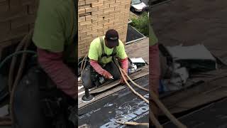 Installing Shingles on 1212 Pitch Roof [upl. by Akapol]