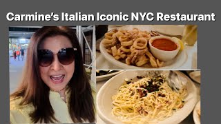 Best Iconic Italian Restaurant in NYC is Carmines  NYC Vlog [upl. by Dorn]