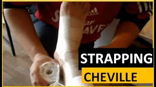 Comment effectuer un strapping sur cheville [upl. by Haden436]