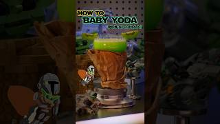 How To Make Baby Yoda  NonAlcoholic Star Wars Drink  babyyoda starwars sincitybartender [upl. by Ardnassela174]