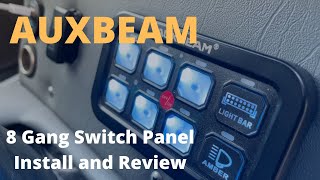 AUXBEAM 8 Gang Switch Panel Review [upl. by Canice]