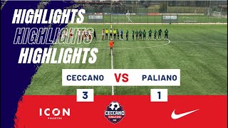 Ceccano Calcio 1920  Città di Paliano 31 Highlights [upl. by Ymerej]