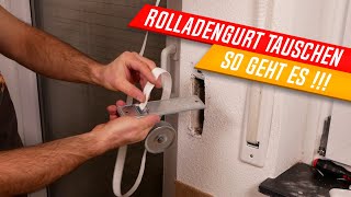 Rolladengurt tauschen Rolladengurtband selber austauschen Do it yourself Anleitung ✅ [upl. by Euhc]