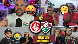 REAÇÕES dos TRICOLORES FURIOSOS com a DERROTA  INTERNACIONAL 2X0 FLUMINENSE REACT BRASILEIRÃO [upl. by Dnomder]