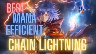 Best mana efficient Chain lightning infernal horde tier 8 Diablo 4 season 5 [upl. by Ynahteb767]