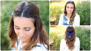 Boho Lace Tieback  Bohemian Chic Hairstyles [upl. by Delano]