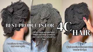 BEST 4C HAIR PRODUCTS I USE  Current 4C Hair Favorites [upl. by Adla476]