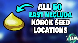 ALL 50 East Necluda Korok Seed Locations in Zelda Tears of the Kingdom STEPBYSTEP [upl. by Doownel]