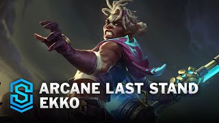 Arcane Last Stand Ekko Skin Spotlight  League of Legends [upl. by Sivet]