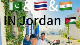 second vilog beach Exploring Aqaba Jordan 🇯🇴 with Thailand 🇹🇭 and Indian 🇮🇳 friends hlunsolo [upl. by Bonney]