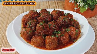 ALBÓNDIGAS EN SU SALSA MUY FÁCILES DE HACER Y DELICIOSAS [upl. by Nej]