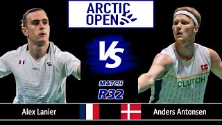 Anders Antonsen vs Alex Lanier  Arctic Open 2024 Badminton  R32 [upl. by Barren]