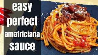 How To Make PERFECT quotSpaghetti AllAmatricianaquot [upl. by Oranneg]