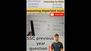 Reasoning question 🤔 practice  SSC gd reasoning question ⁉️shortvideo short shorts [upl. by Enrobialc]