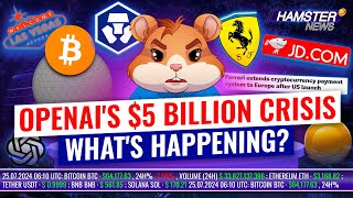 Crypto updates Ferrari Bitcoin in Vegas JDcoms stablecoin OpenAIs 5B problems ⚡️ Hamster News [upl. by Jaylene]