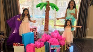 Kids celebrating EID opening surprise presents family fun vlog [upl. by Flo]