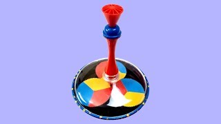 GIANT Colorful Spinning Top Kids Toy Fun for Children [upl. by Bohon499]