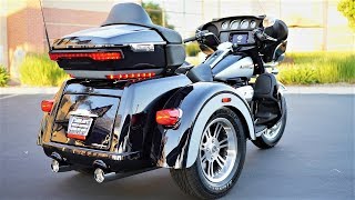 2019 HarleyDavidson TriGlide Ultra FLHTCUTG │ Review and Test Ride [upl. by Hnahym]