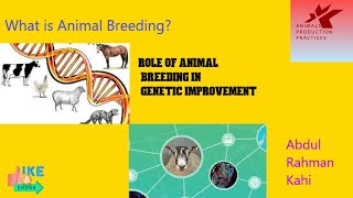 Breeding in animal husbandry  Role of Animal Breeding  what is animal breeding [upl. by Noskcire]