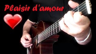 U Visual Tutorial  Plaisir dAmour  Sheet Music with TABLATURE in Description [upl. by Aninay]