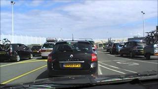 Driving On Board Brittany Ferries MV Armorique Roscoff Brittany France 28th August 2011 [upl. by Uy]