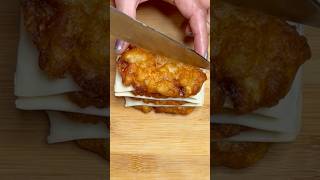 Cheese hash brown ASMR asmrcooking hashbrown shorts [upl. by Kcirdneked]