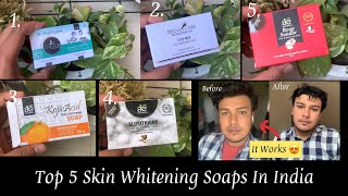 Top 5 Skin Whitening Soaps Review  Best Skin Lightening Soaps In India [upl. by Ominoreg]