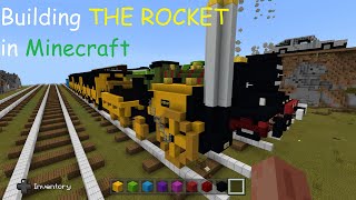 Building STEPHENSONS ROCKET in MINECRAFT COACHING THE ROCKET 2 [upl. by Yleme]