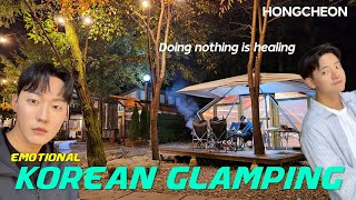 VLOGCC The best healing trip  Korean Glamping  Mukbang [upl. by Eniamsaj906]