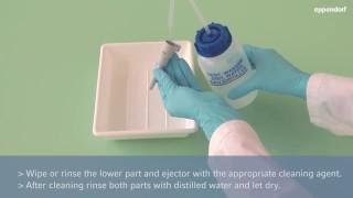 How to disassemble assemble clean and grease the Eppendorf Research® plus mechanical pipette [upl. by Seraphine241]