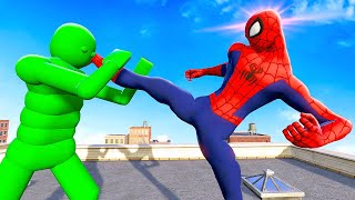 Fighting AI Ragdolls as SPIDERMAN  Overgrowth Mods Gameplay [upl. by Madda]