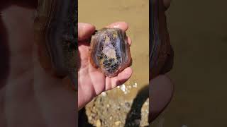 Amethyst Sagenite And Banded Awesome Lake Superior Agate agates lakesuperioragate agate [upl. by Idnew735]