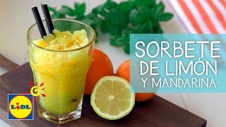 Sorbete De Limón y Mandarina  Recetas De Helados [upl. by Alpert]