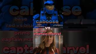 caboose vs captain marvel bagel battle marvel mcu edit captainmarvel caboose redvsblue dceu [upl. by Nollahs]